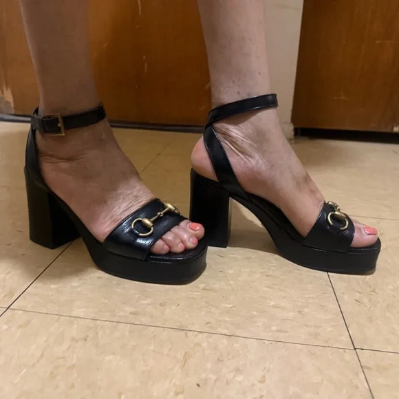 Authentic Gucci Granada Block Heels - Picture 11 of 15